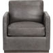 Portman Marseille Concrete Leather Swivel Lounge Chair